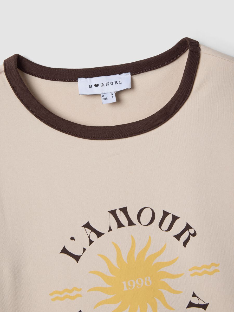 White stretch cotton regular-fit T-shirt with print_5