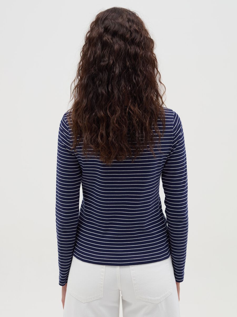Striped T-shirt with boat neck_2