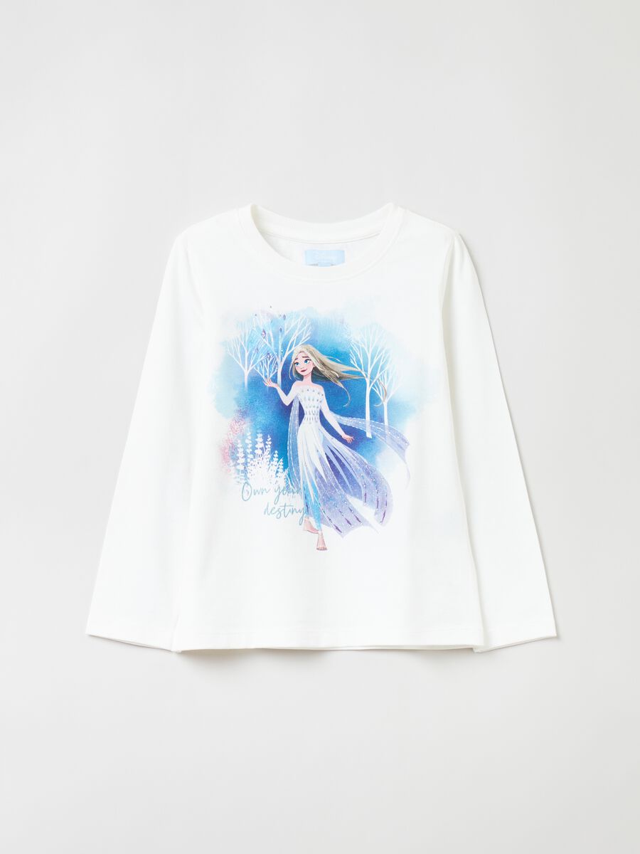 T-shirt maniche lunghe stampa Frozen_0