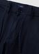 Blue slim-fit chino trousers in lyocell and stretch cotton_1