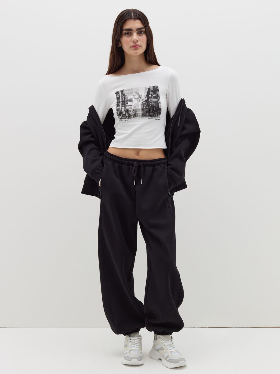 Long-sleeved T-shirt with print_1