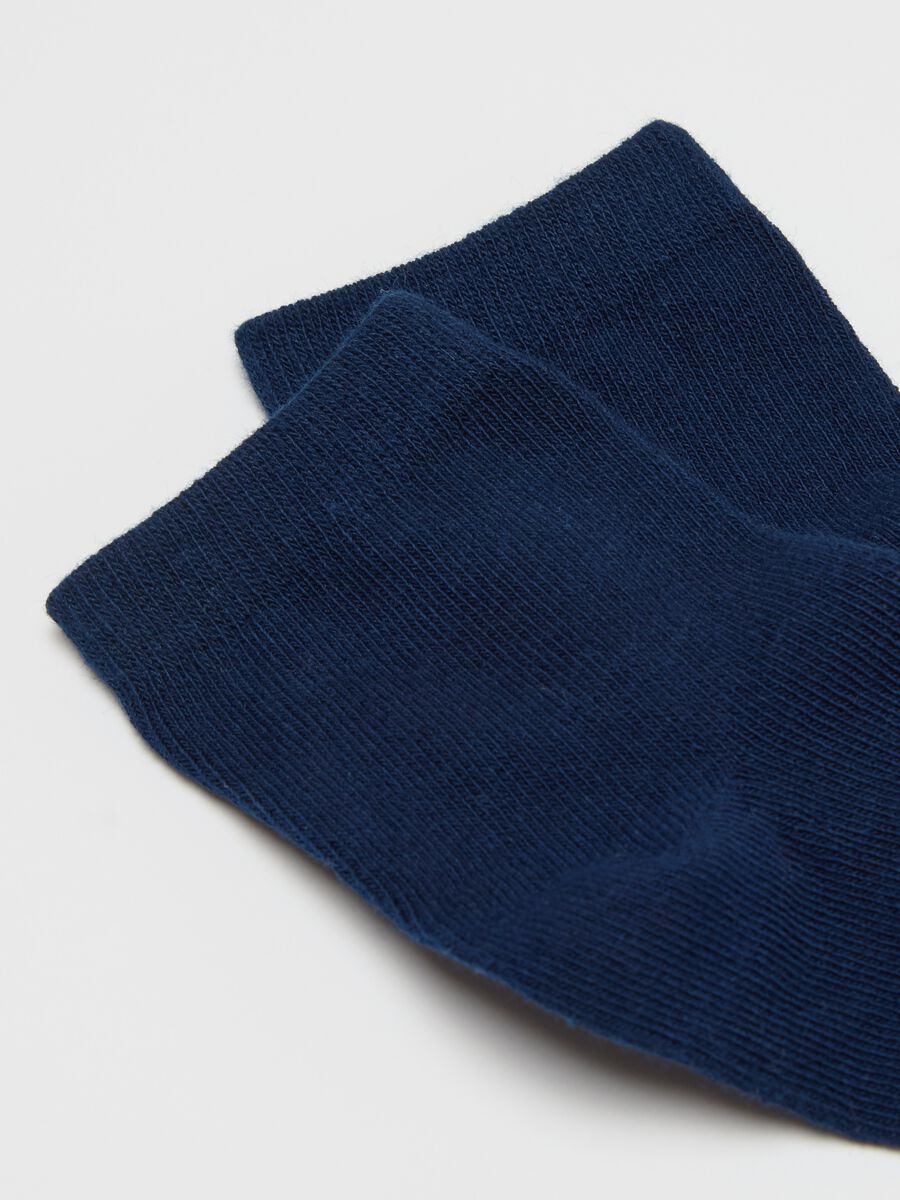 Five-pair pack short socks in stretch cotton_1