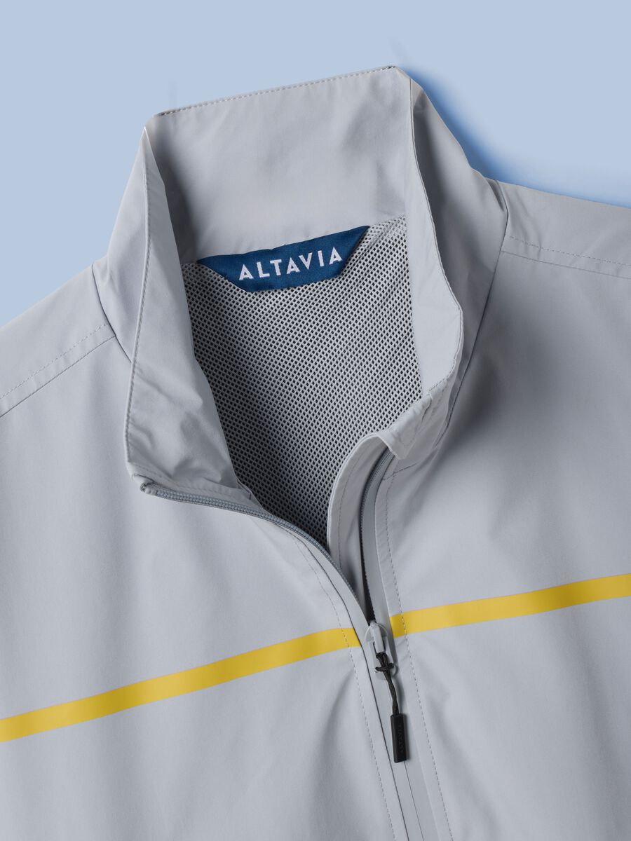 Giubbotto antivento ALTAVIA SAILING grigio con zip_6