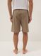 Beige cotton-linen blend pyjama shorts, regular fit_2