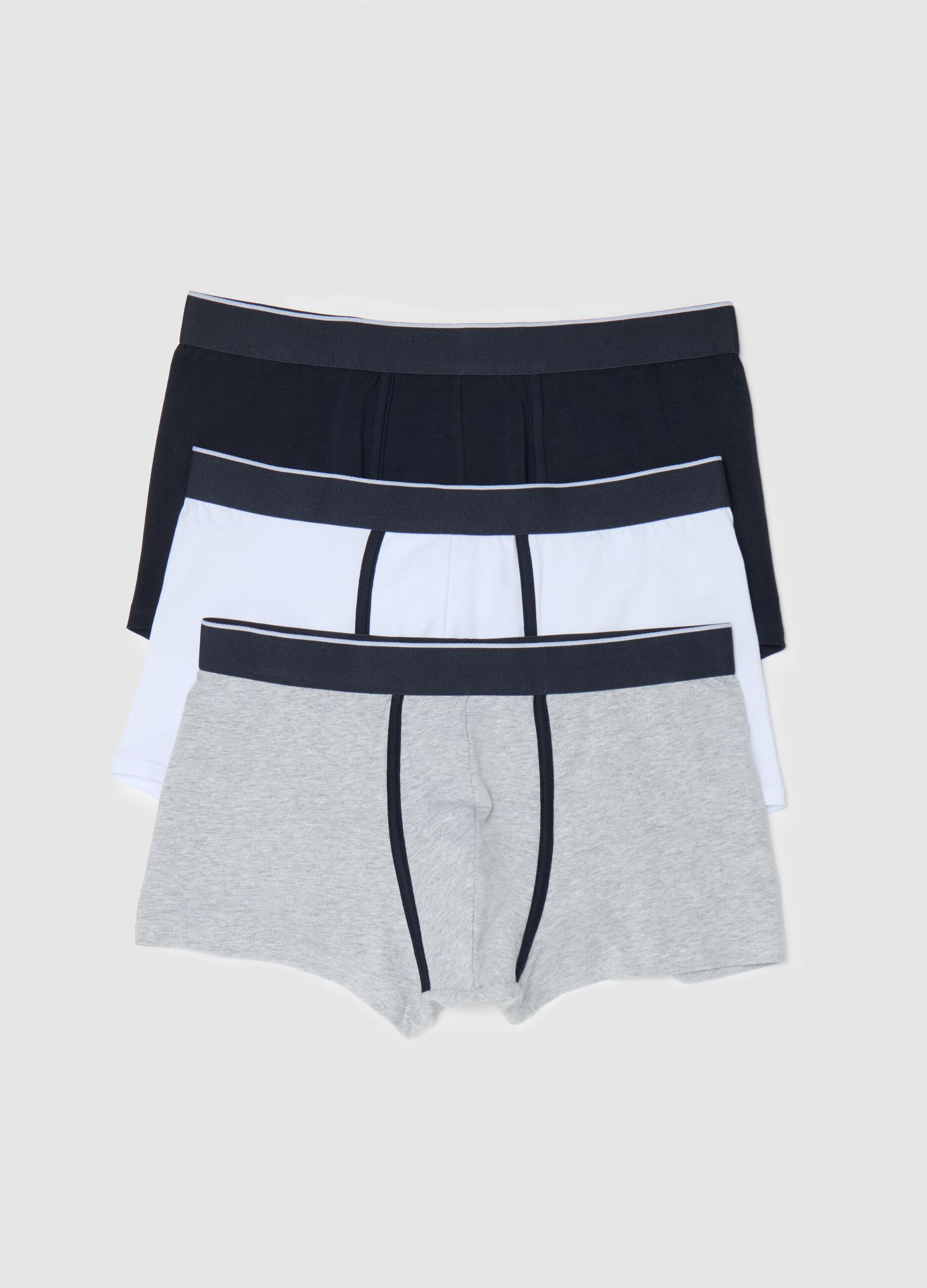 Three-pack stretch cotton boxer shorts