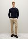 Blue merino wool crew neck jumper regular fit_1