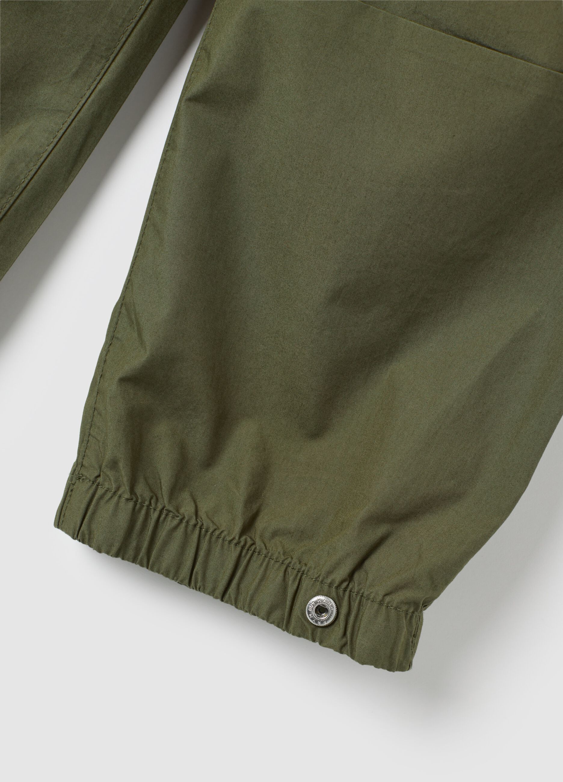 Joggers cargo in cotone con coulisse