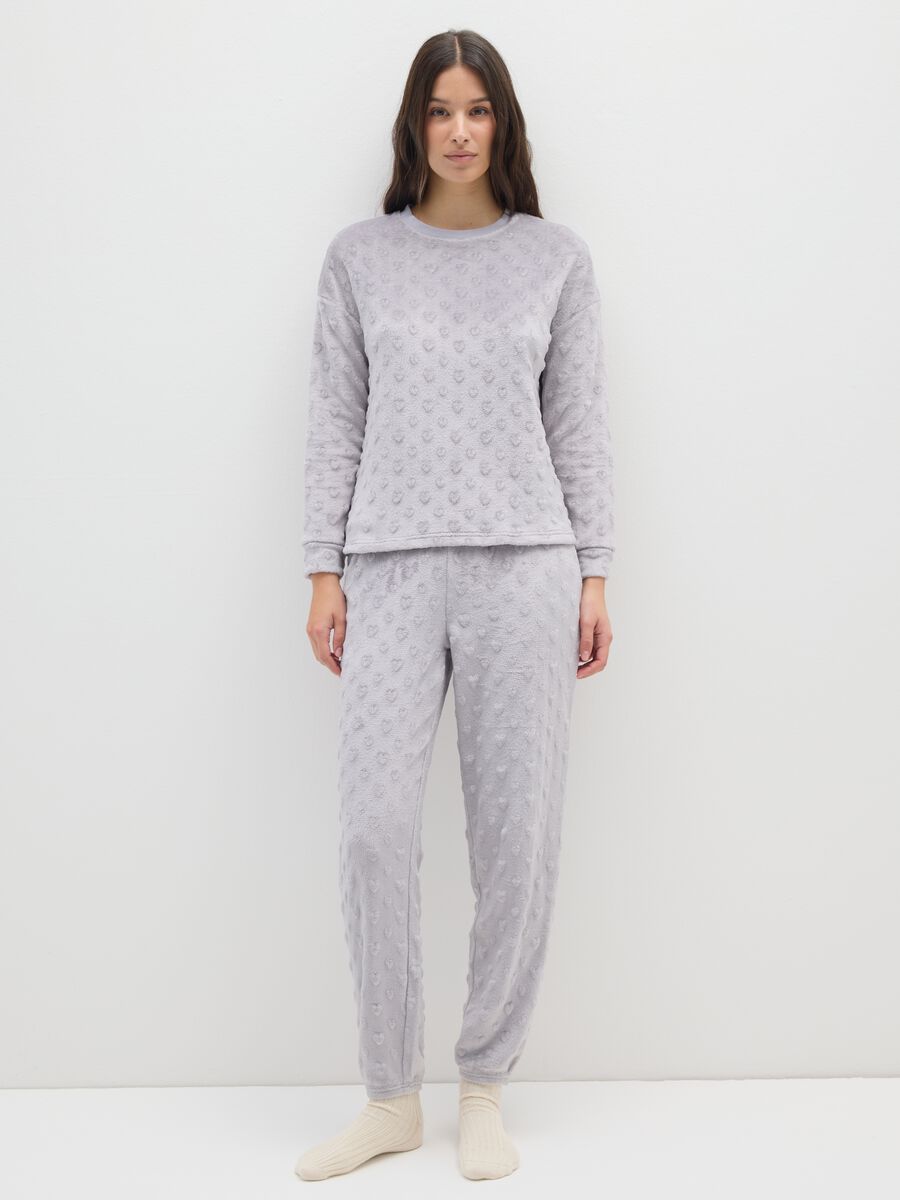 Grey regular fit pyjamas_0
