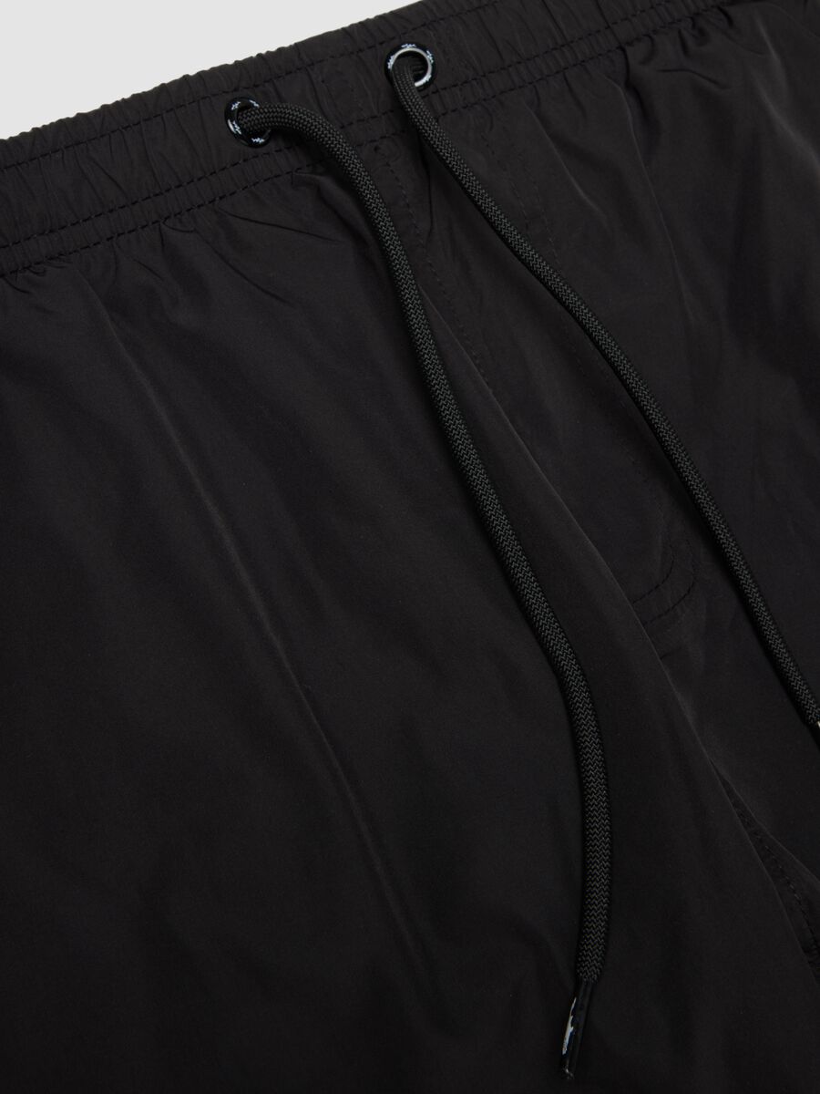 Boxer mare nero con vita elasticizzata e coulisse_5