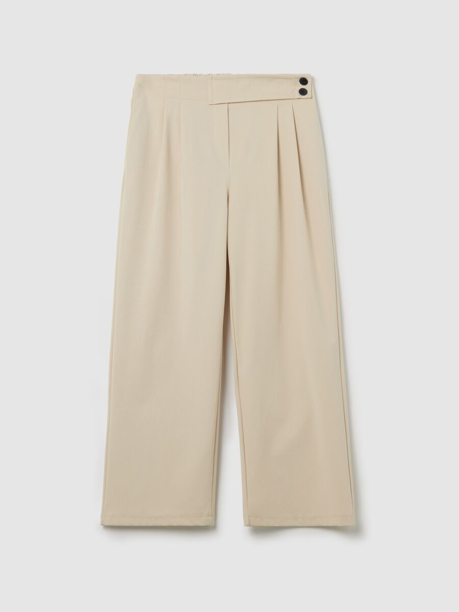 Beige trousers with darts_4