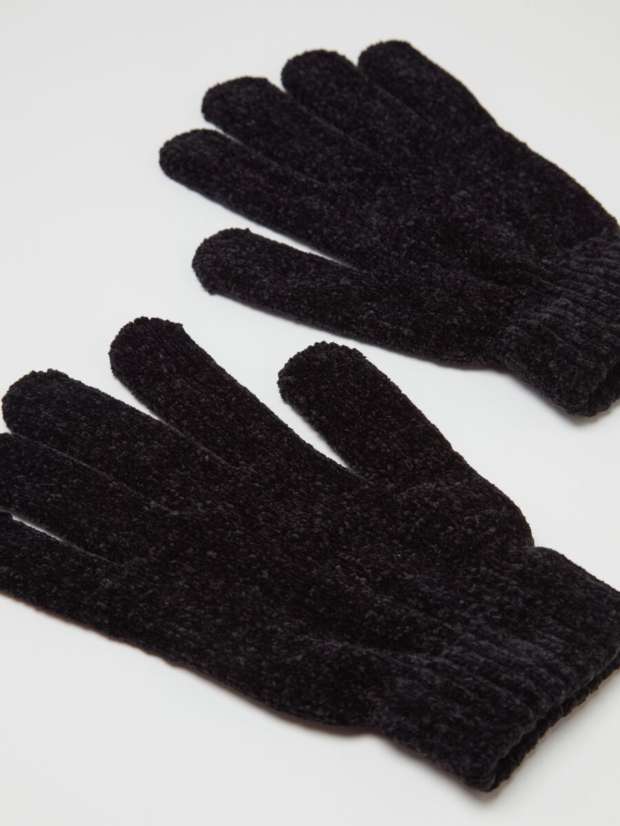 Two-pack gloves in chenille_1