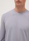 Grey long sleeve stretch cotton regular fit T-shirt_3