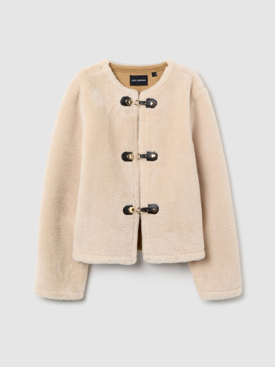 Beige regular fit coat_5