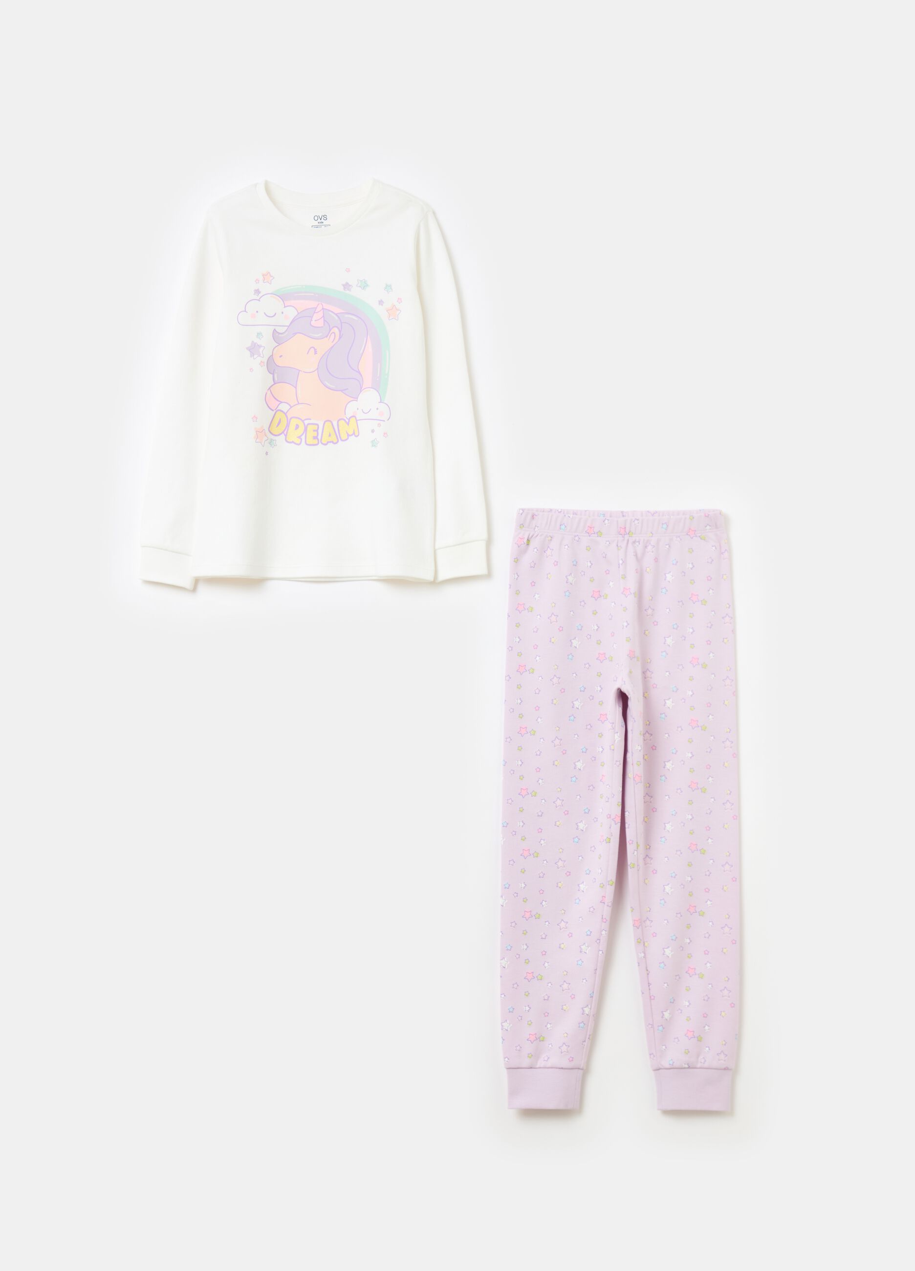 Organic cotton pyjamas with print