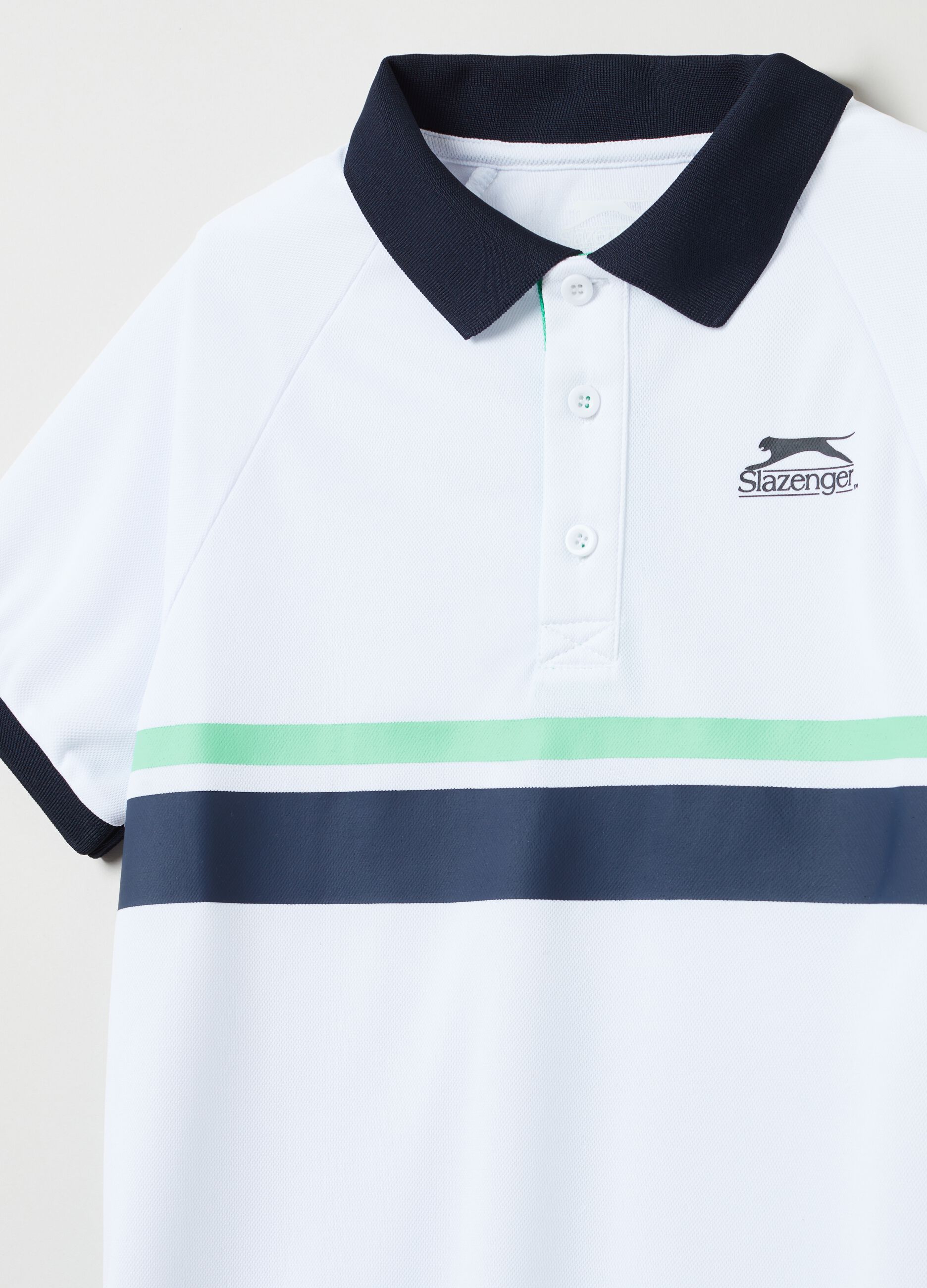 Polo da tennis con bande a contrasto Slazenger_2