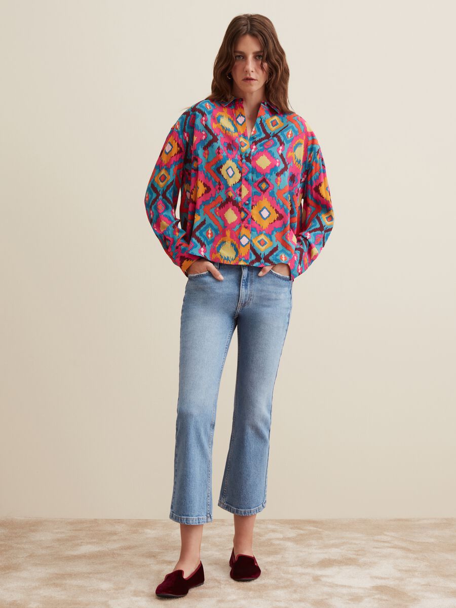 Camicia relaxed fit fantasia ikat_1