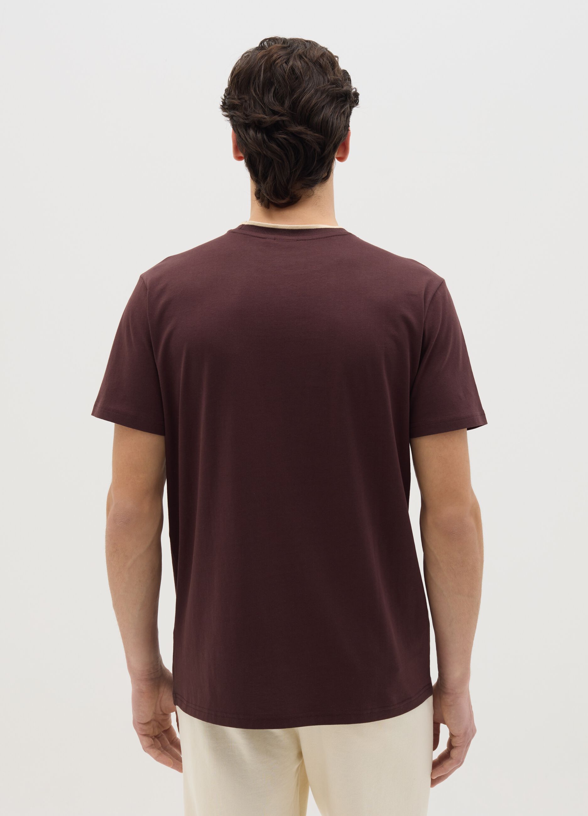 Cotton T-shirt with logo print