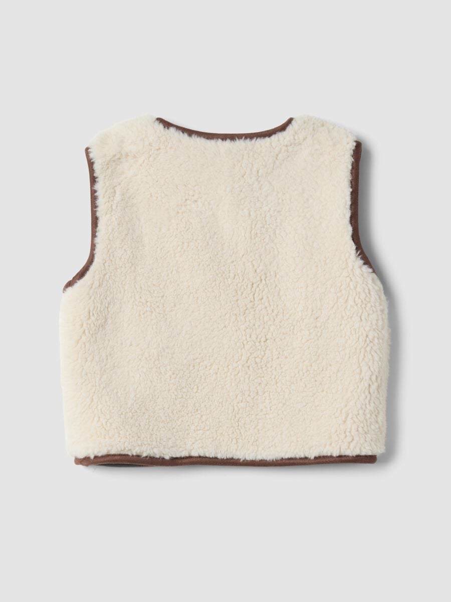 Gilet bianco girocollo con ricami floreali regular fit_2