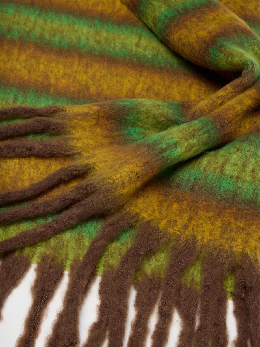 Multicolour scarf in mixed fabric_3