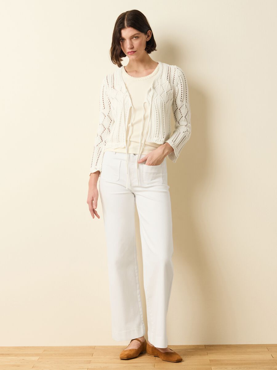 Crochet cardigan with laces_0