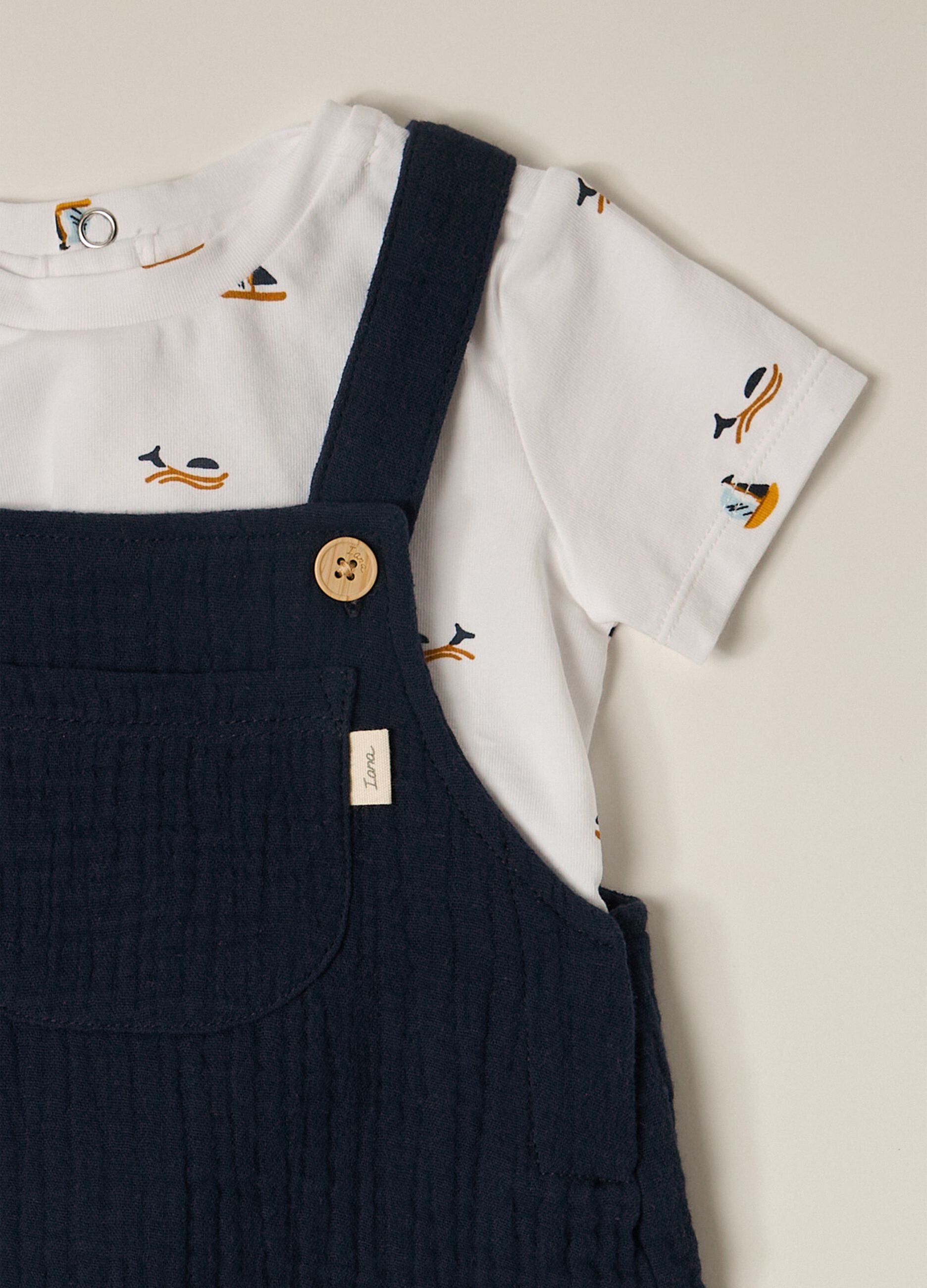 Set in cotone stretch IANA neonato