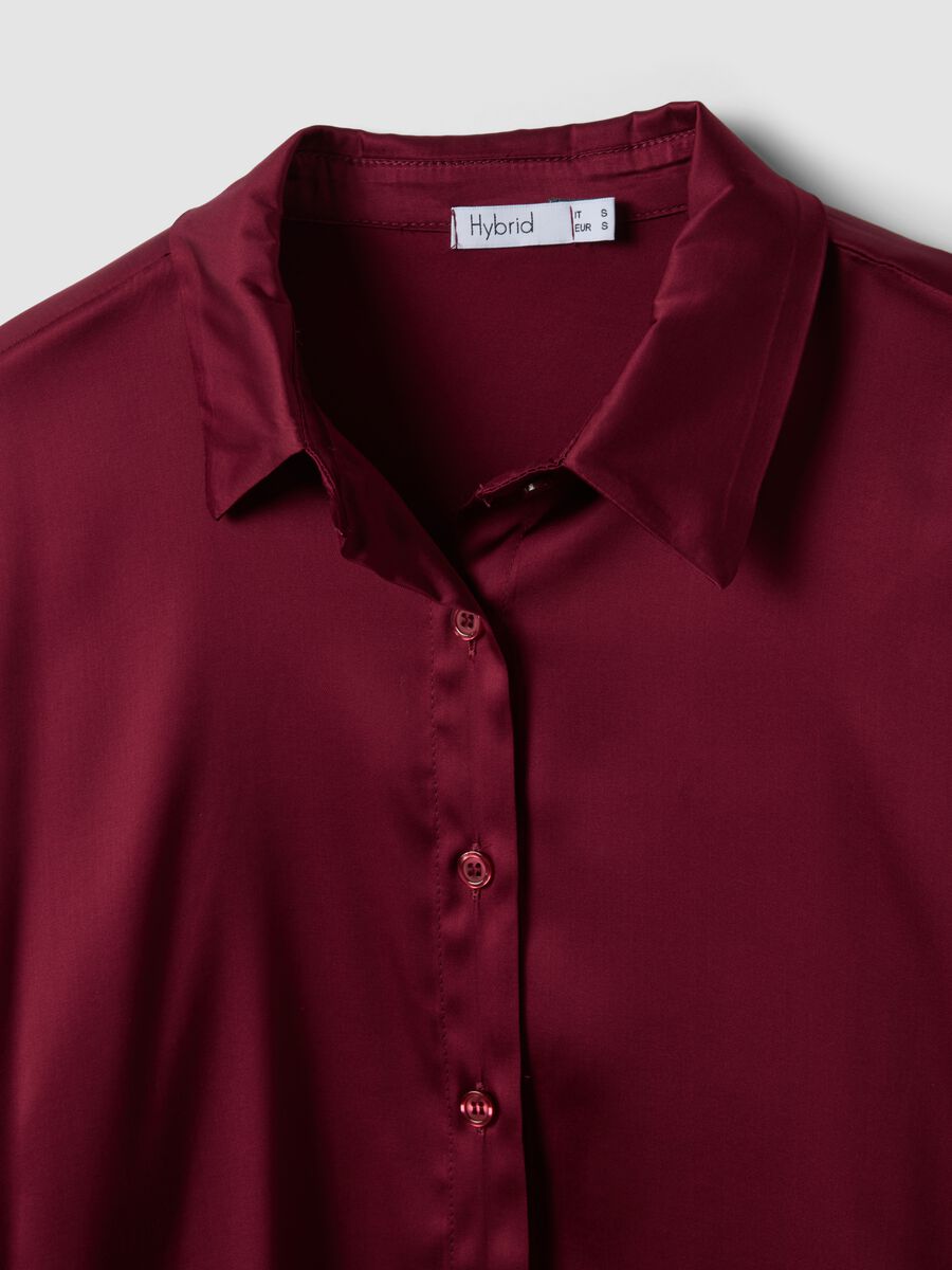 Purple regular-fit stretch viscose shacket_2