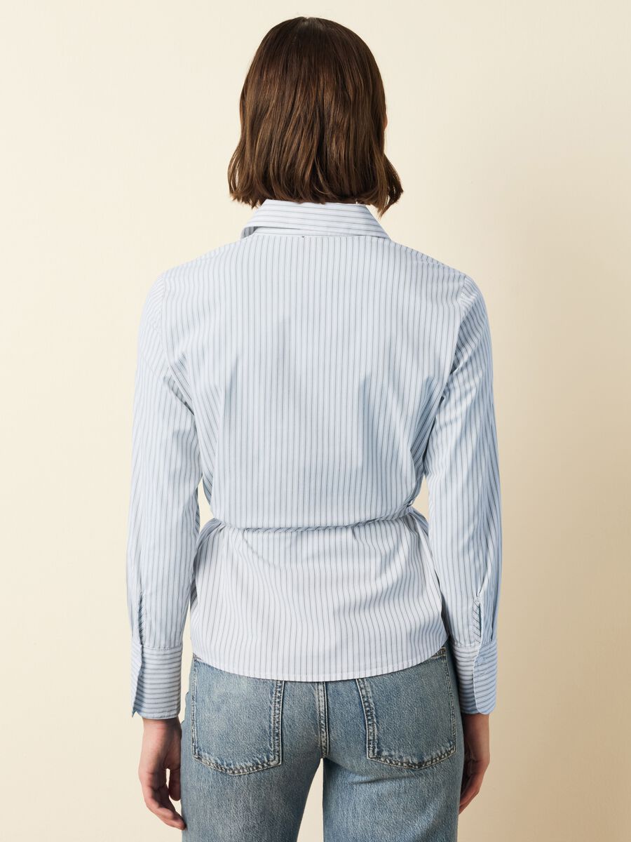 Striped shirt with belt_2