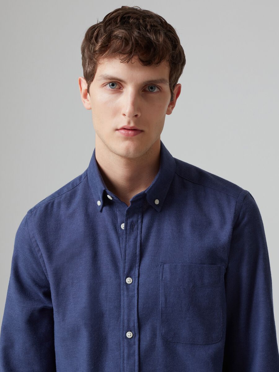 Flannel shirt with pocket_0