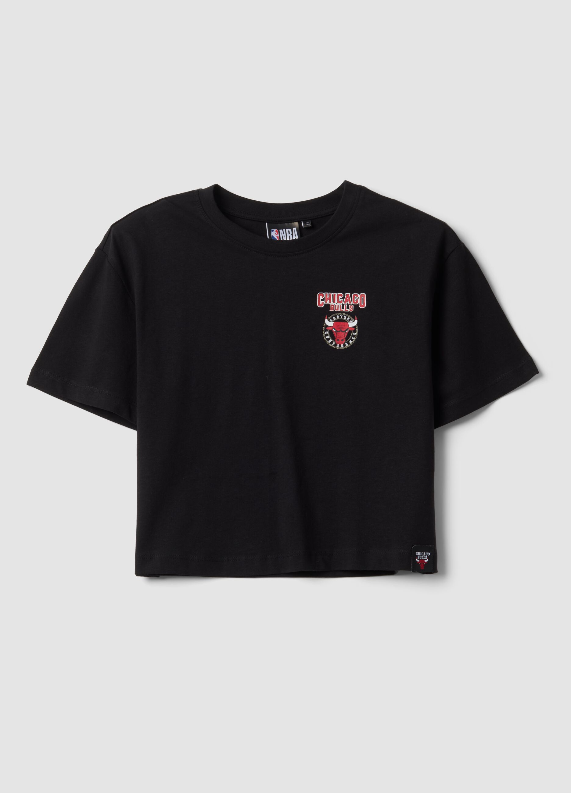 Black pure cotton short-sleeve T-shirt