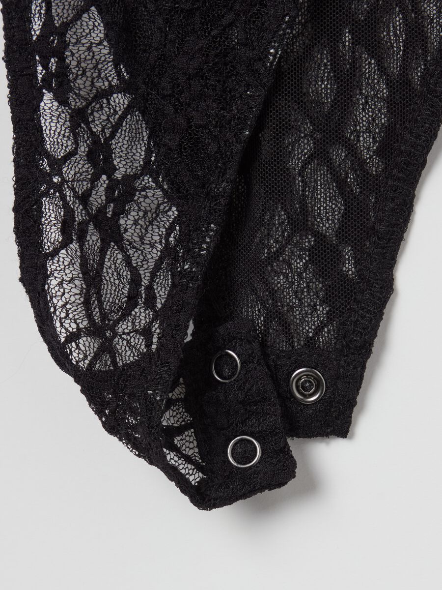 Long-sleeved bodysuit in lace_5