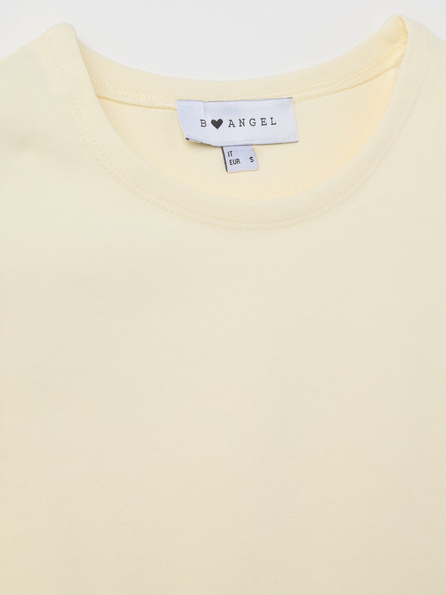 Women's beige fitted vest top in stretch cotton_5