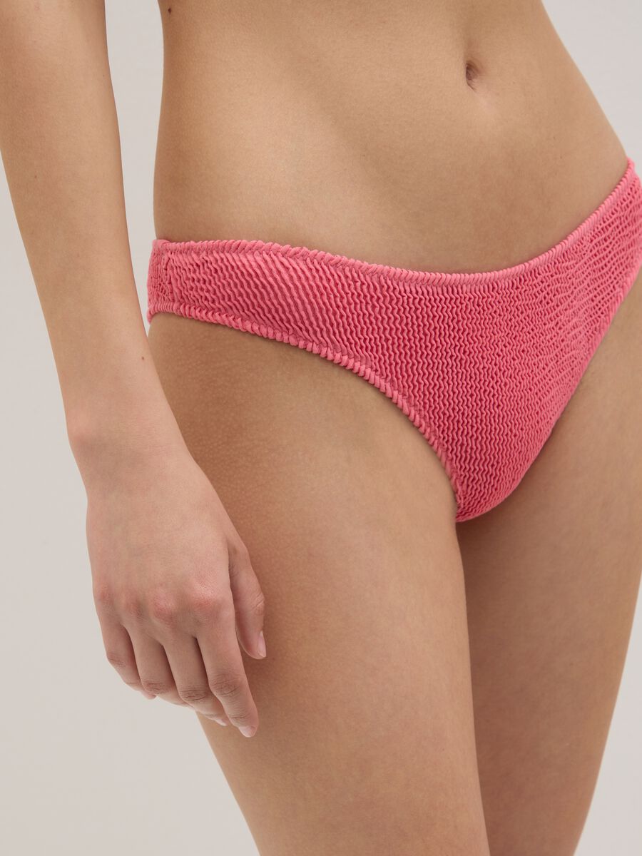 Slip bikini da donna in tessuto rosa elasticizzato_3