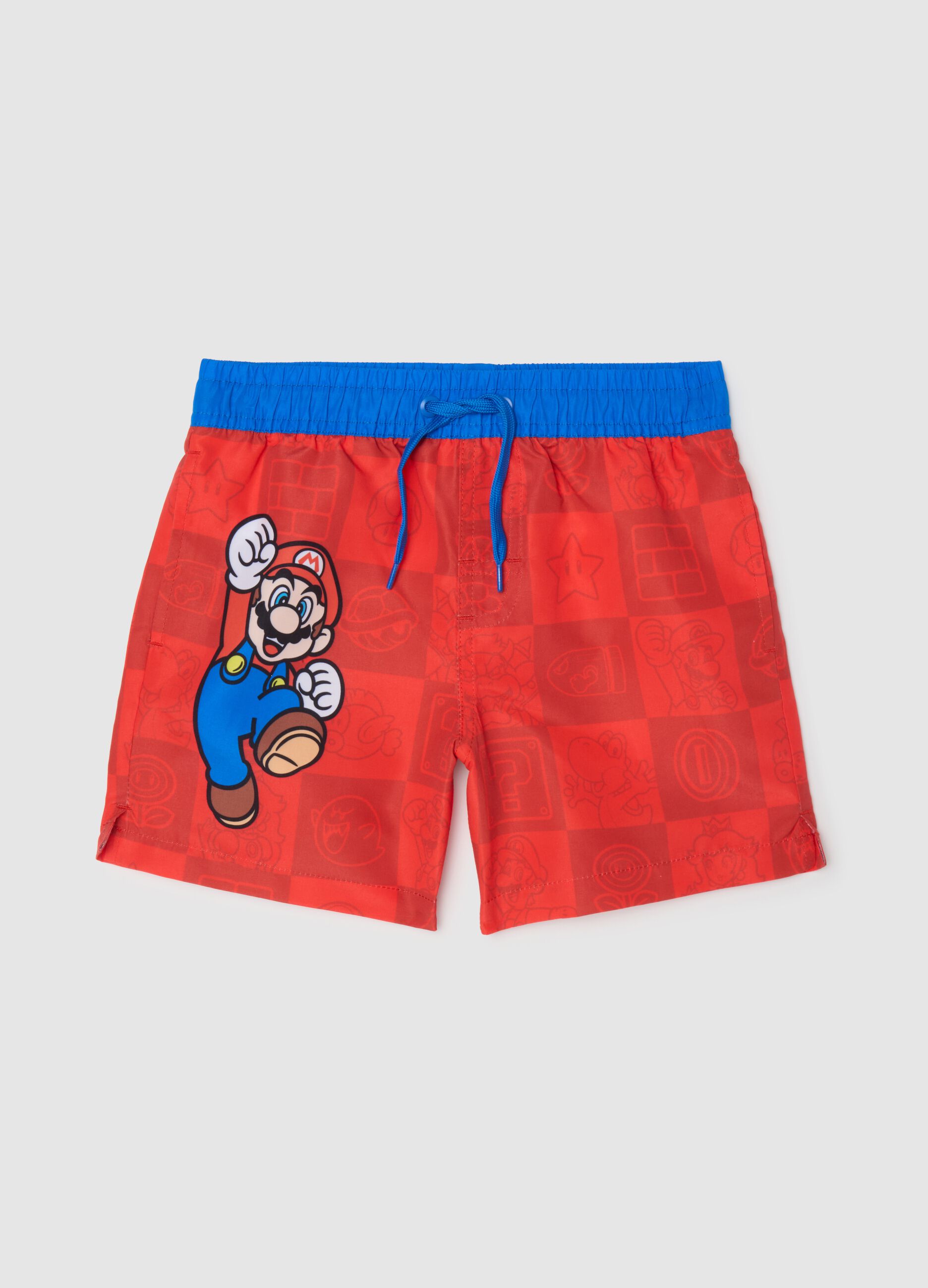 Shorts da bambino in tessuto multicolor regular fit