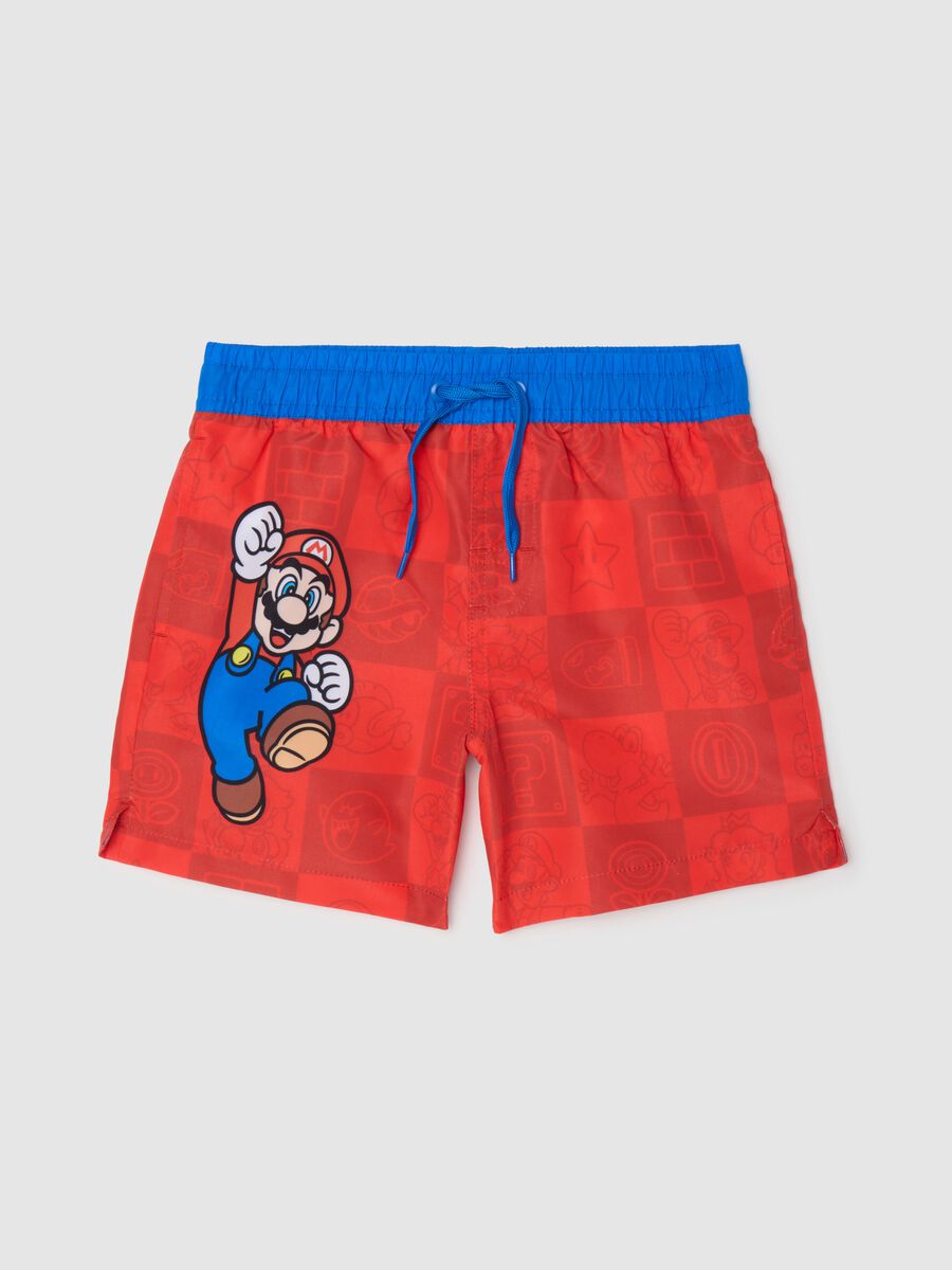 Shorts da bambino in tessuto multicolor regular fit_0