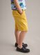 Shorts cargo baggy in cotone elasticizzato gialli da bambino_2
