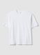 White pure cotton relaxed fit T-shirt_4