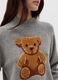 Pullover crop con orso jacquard_2
