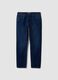 Dark blue slim-fit jeans in a cotton-viscose blend_0