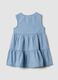 Girls&rsquo; cotton and lyocell blend denim dress, regular fit_1