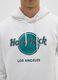 White Cotton Blend Hoodie with Hard Rock Cafe Logo_3