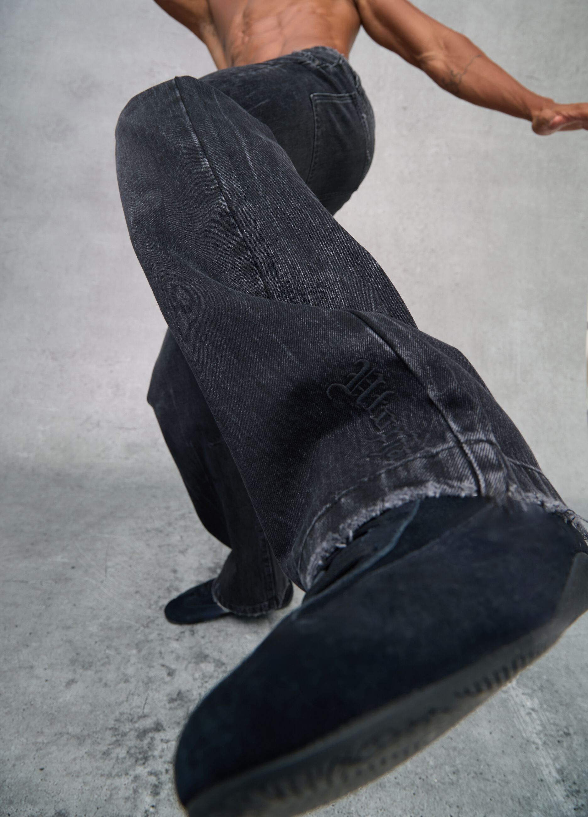 Bootcut Denim Washed Black