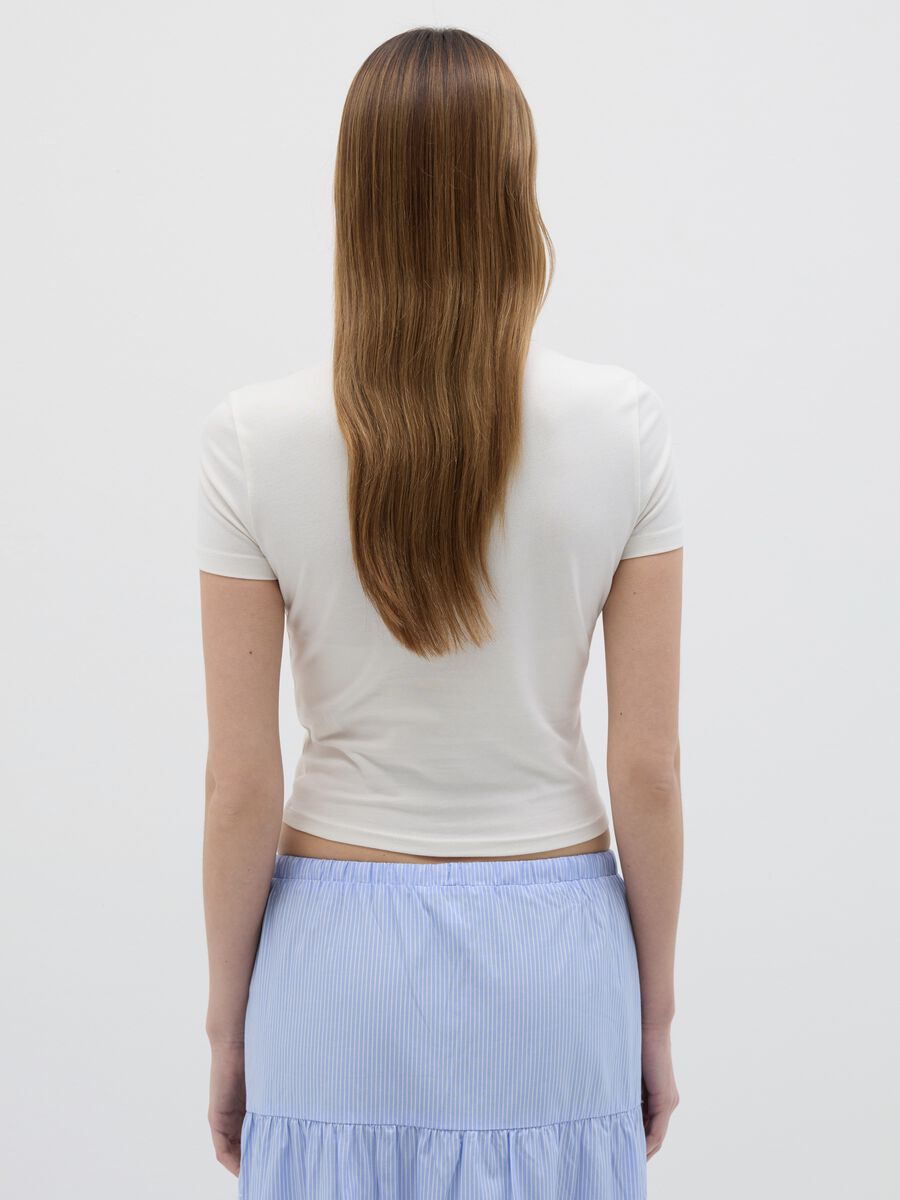 Short-sleeved T-shirt with "Dolce Vita" print_3