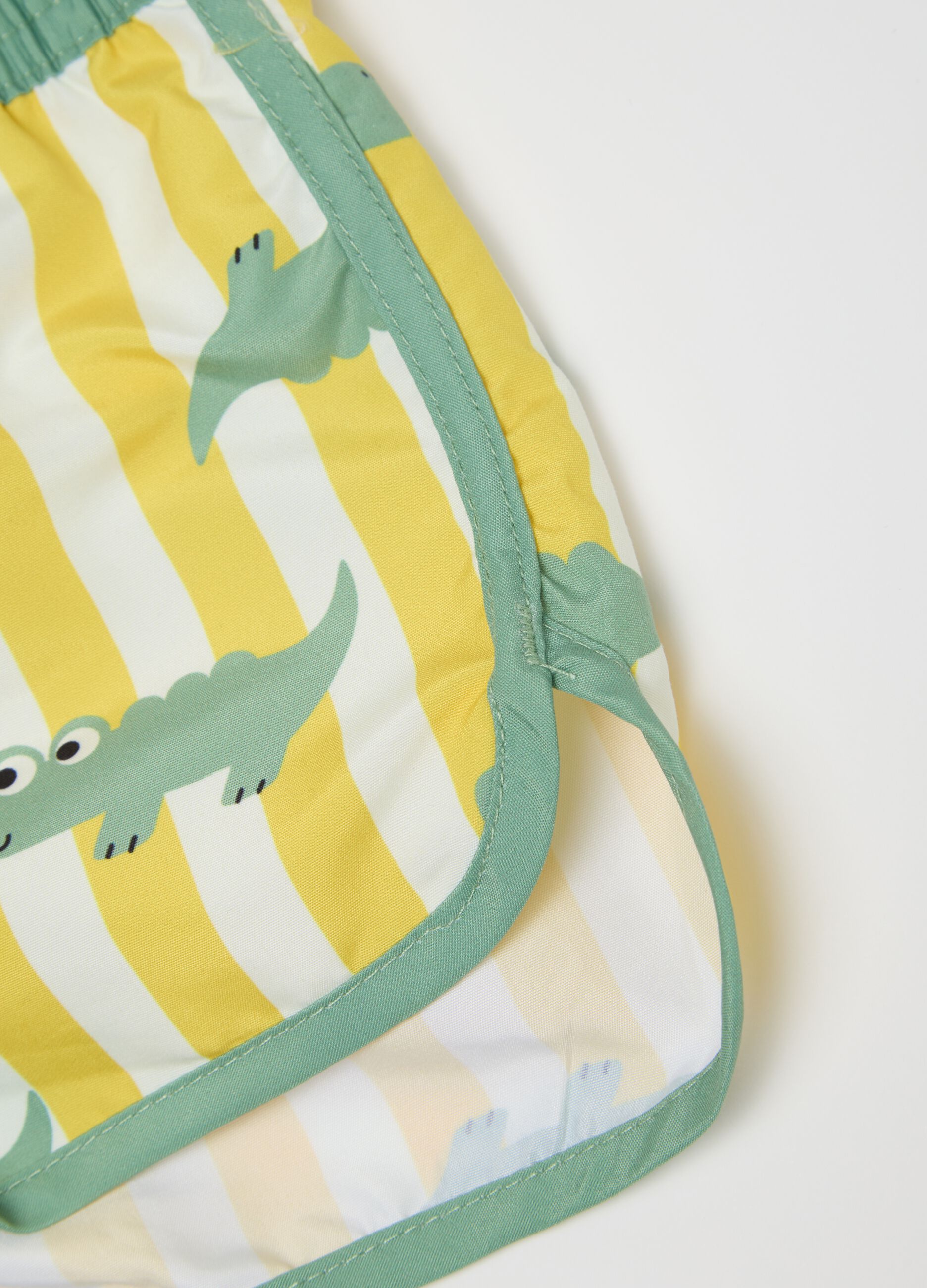 Children's multicolour swim shorts with print