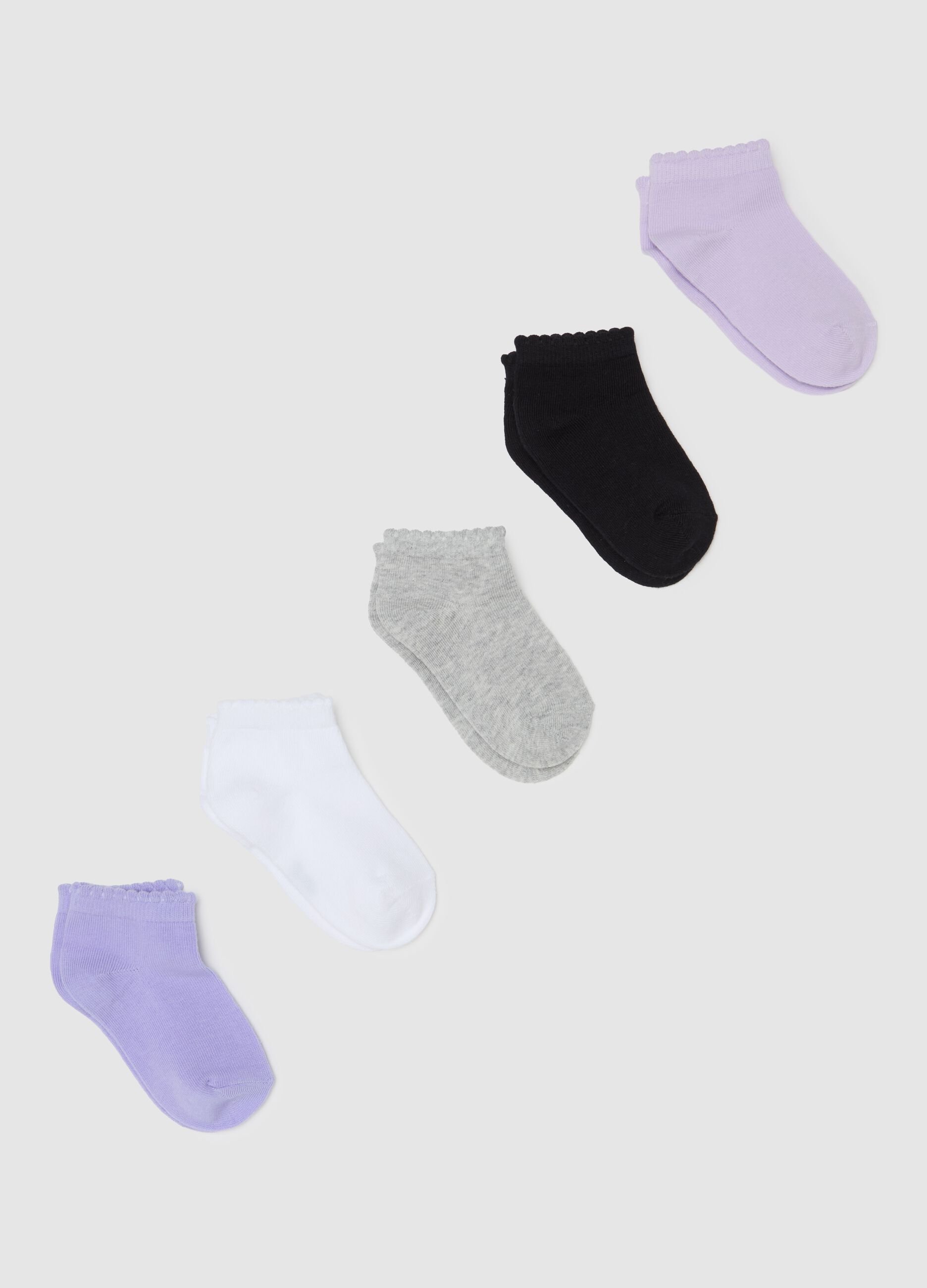 Five-pair pack stretch shoe liners