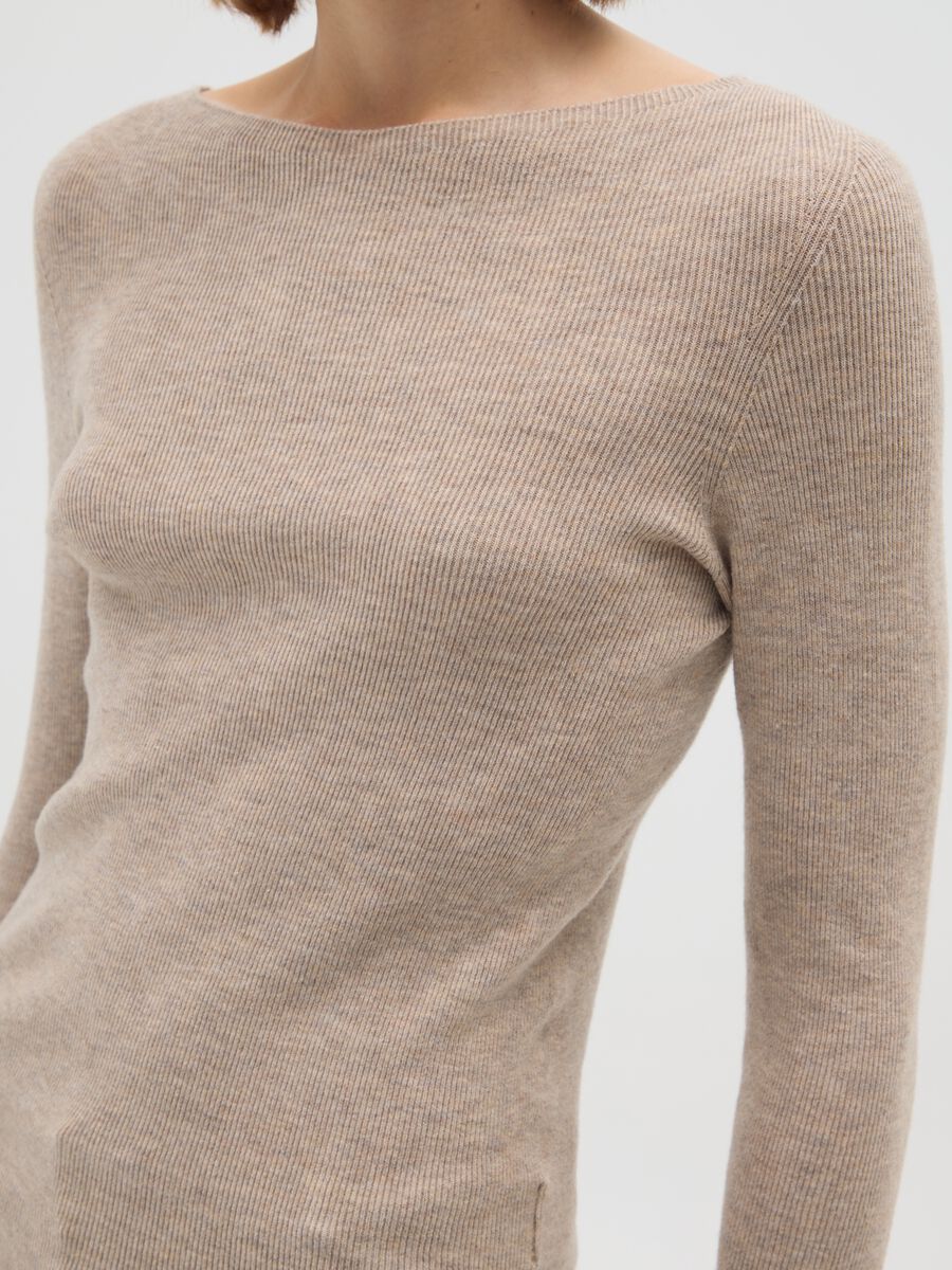 Maglione beige regular fit_3