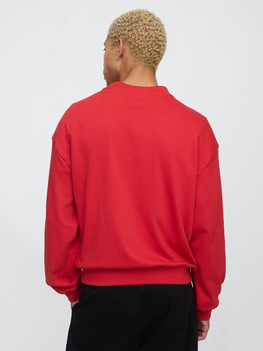 Red Sweatshirt with Gap and New York Print_2