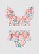 Multicolour Stretch Fabric Bikini with Ruffles_1