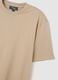 Beige Pure Cotton Relaxed Fit T-Shirt_5