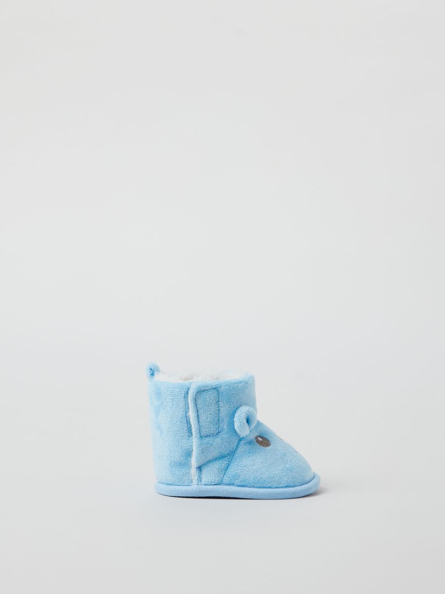 Scarponcini in velour con eco pelliccia_0