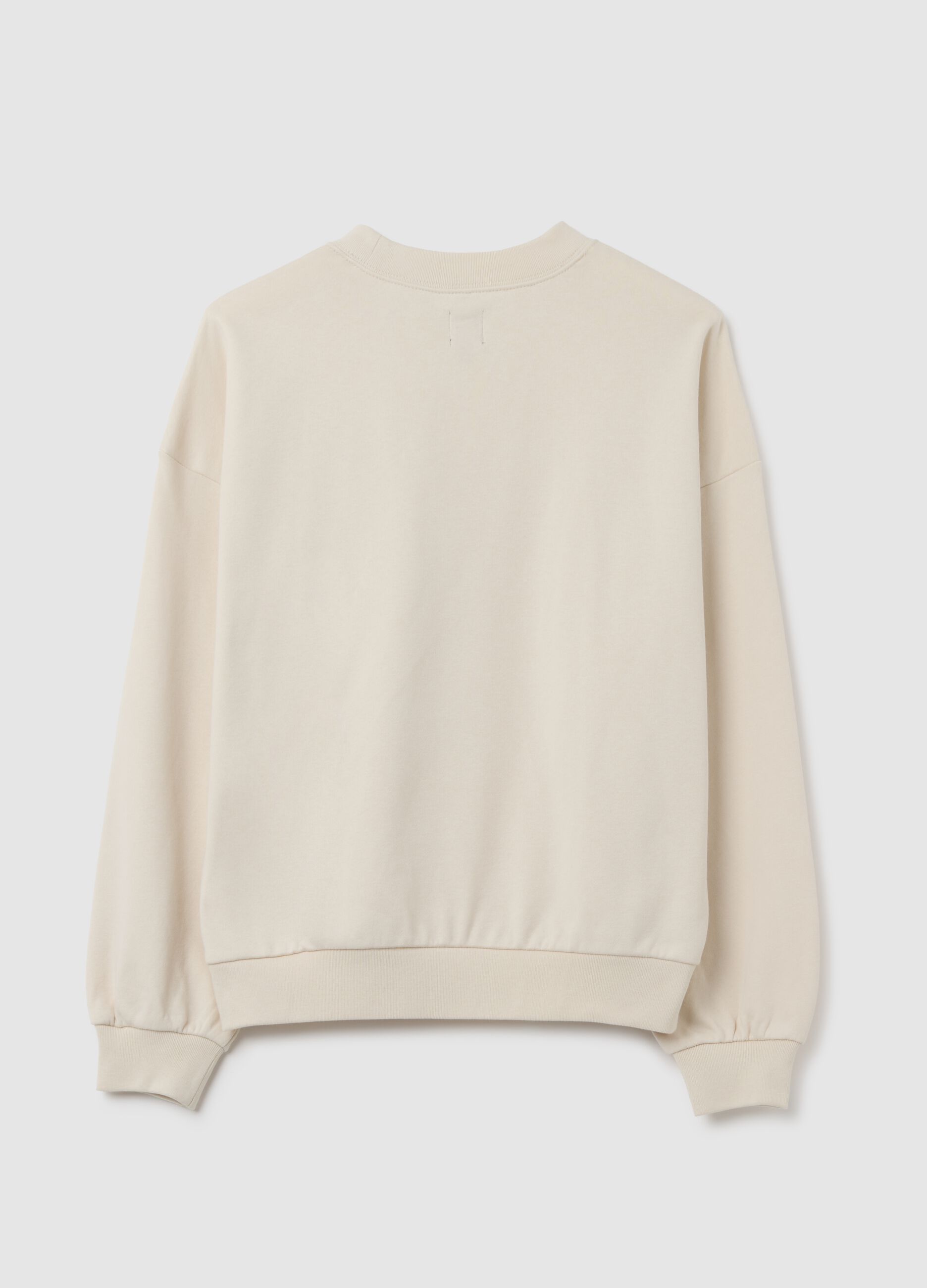 Boxy sweatshirt with embroidered logo